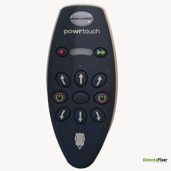 Powrtouch Evolution caravan motor mover remote control front image