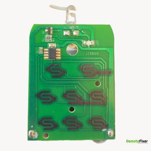 Thumbnail: DD2 Ceiling Fan four button remote control PCB front image