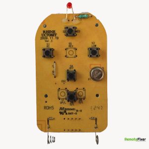 Thumbnail: Fantasia UC7082T ceiling fan remote control PCB front image