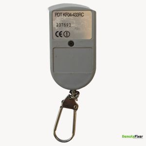 Thumbnail: PDT KF04-433RC garage door remote control back image