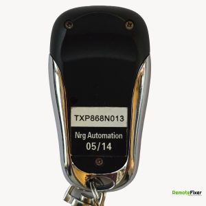 Thumbnail: NRG Automation TXP868N013 roller shutter remote control back image