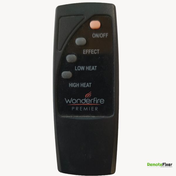 Wonderfire Premier electric heater remote control front image