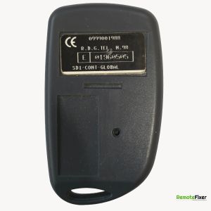Thumbnail: Global Garage Door remote control back image