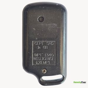 Thumbnail: Datatool MPT1340 Alarm remote control back image