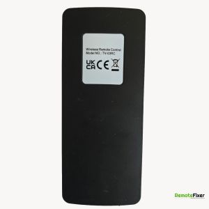 Thumbnail: TV-03RC remote control back image
