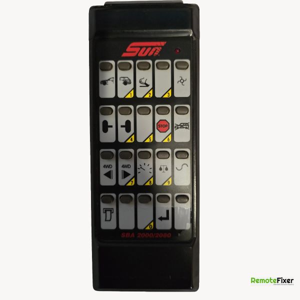 Sun SBA 2000/2080 remote control front image
