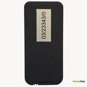 Thumbnail: Dimplex Electric heater remote control back image
