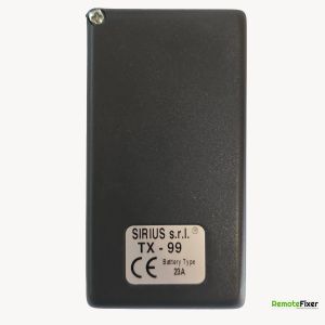 Thumbnail: Sirius TX-99 cooker hood remote control back image