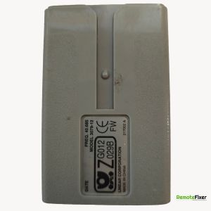 Thumbnail: Linear Corporation garage door remote control back image