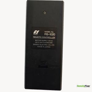 Thumbnail: Sansui RS-1020 remote control back image