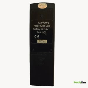 Thumbnail: Dimplex RC01-002 remote control back image