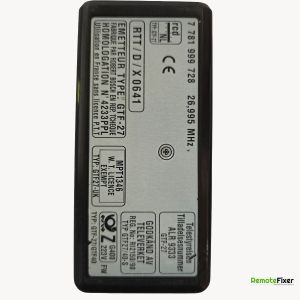 Thumbnail: Bosch ALR 9333 garage door remote control back image
