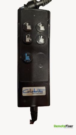 Recliner chair remote control handset with a damaged cable and bad buttons