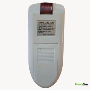 Thumbnail: AA3 Remote control back image