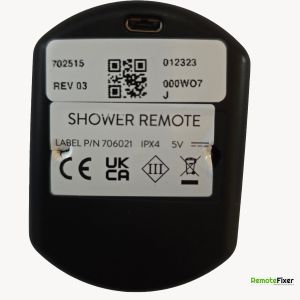 Thumbnail: Aqualisa Optic Q Smart shower remote control back image