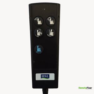 Thumbnail: HSL TH7R 5 button recliner chair remote control front image