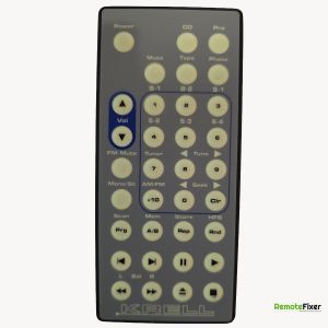 Thumbnail: Krell KAV-400XI remote control front image