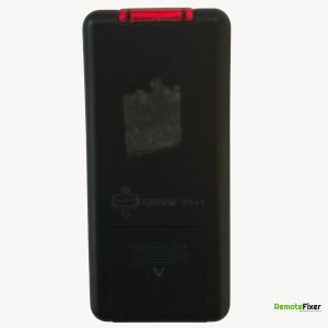 Thumbnail: Blyss electric heater remote control back image