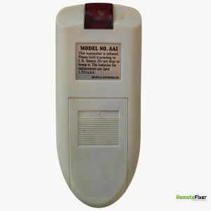 Thumbnail: AA1 remote control back image