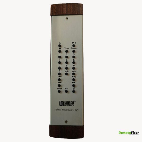 Unison Research RC1 remote control front image
