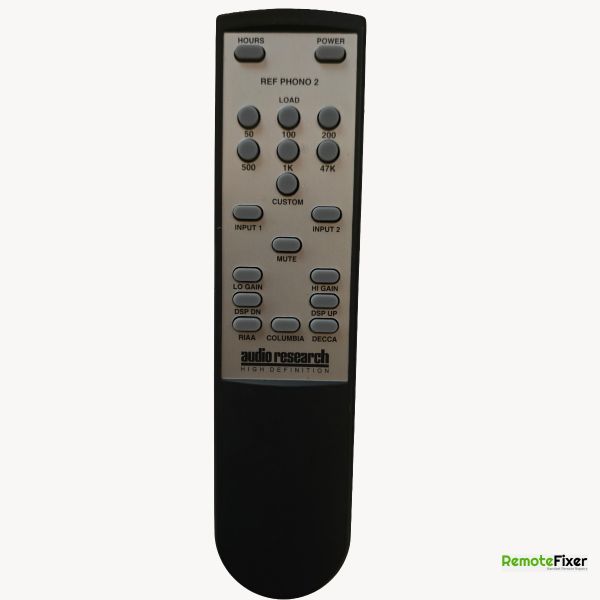 Audio Research remote control front image