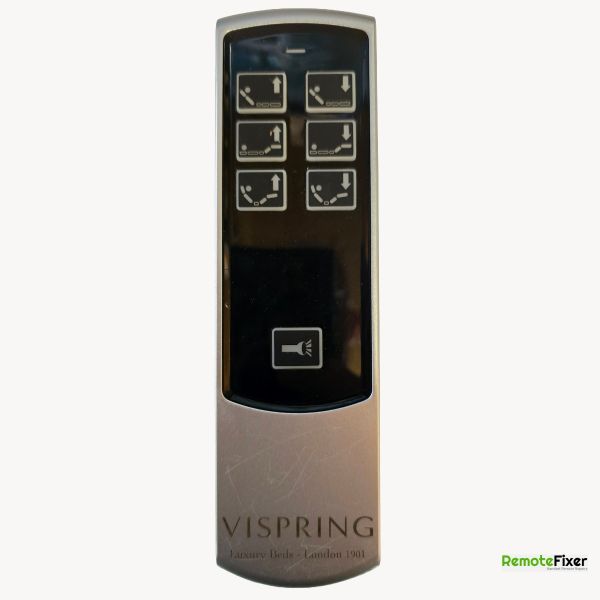 Vispring adjustable bed remote control front image
