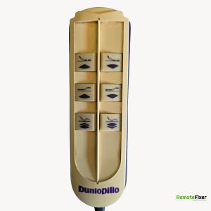 Dunlopillo Adjustable Bed remote control front image