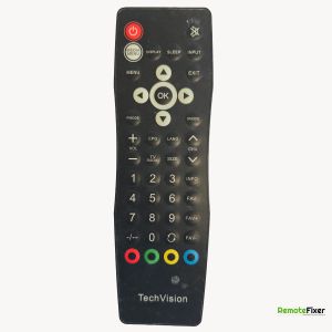 Techvision Television remote control front image