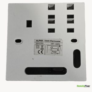 Thumbnail: Alpha HRT-106RS thermostat remote control back image
