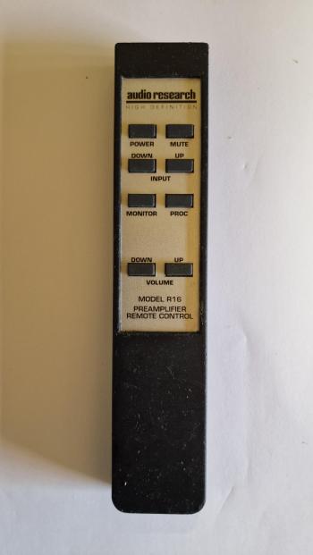 Audio Research R16 customers remote control for repair