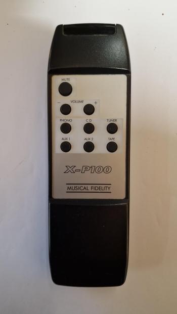 Musical Fidelity X-P100 customers remote control for repair