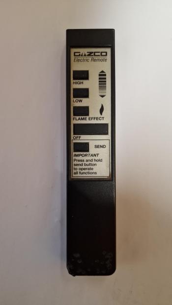 Gazco Riva 8590ELR customers remote control for repair