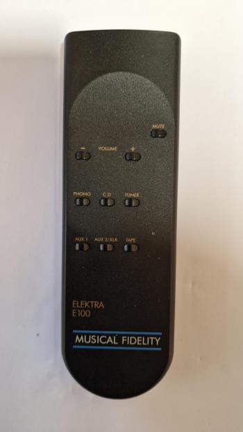 Musical Fidelity  customers remote control for repair