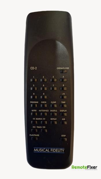 Musical Fidelity   customers remote control for repair