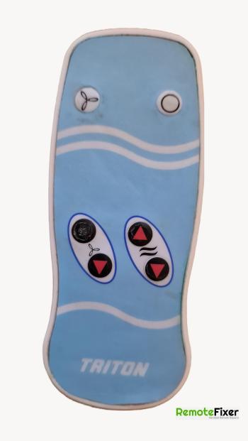 Triton Body Dryer customers remote control for repair