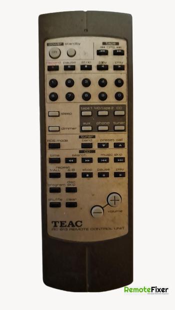 Teac  customers remote control for repair