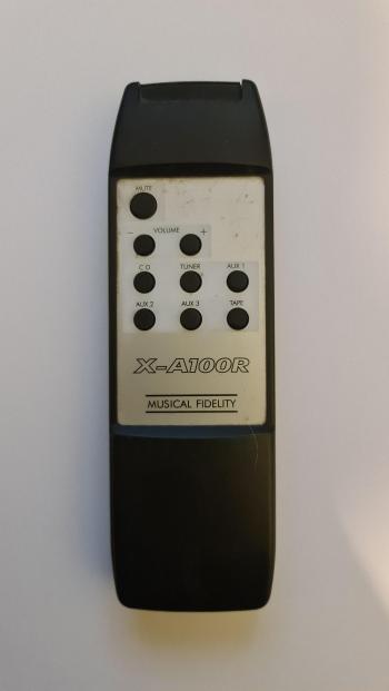 Musical Fidelity  customers remote control for repair