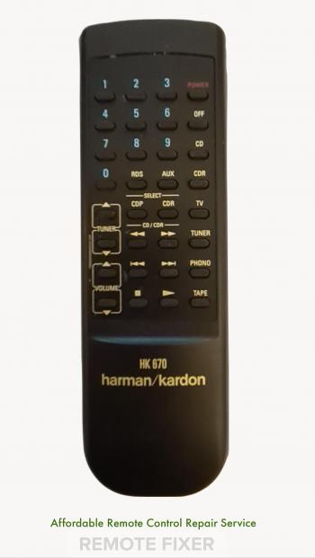 Harman and Karon HK 670 Remote Control Repair