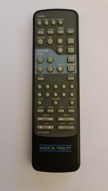 Musical Fidelity  customers remote control for repair