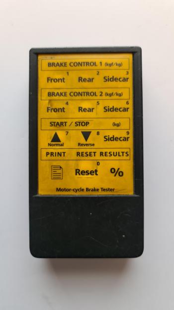 Motorcycle Brake Tester customers remote control for repair