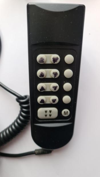 Adjustomatic   customers remote control for repair