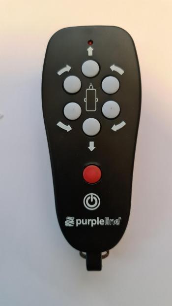 Purple line   customers remote control for repair
