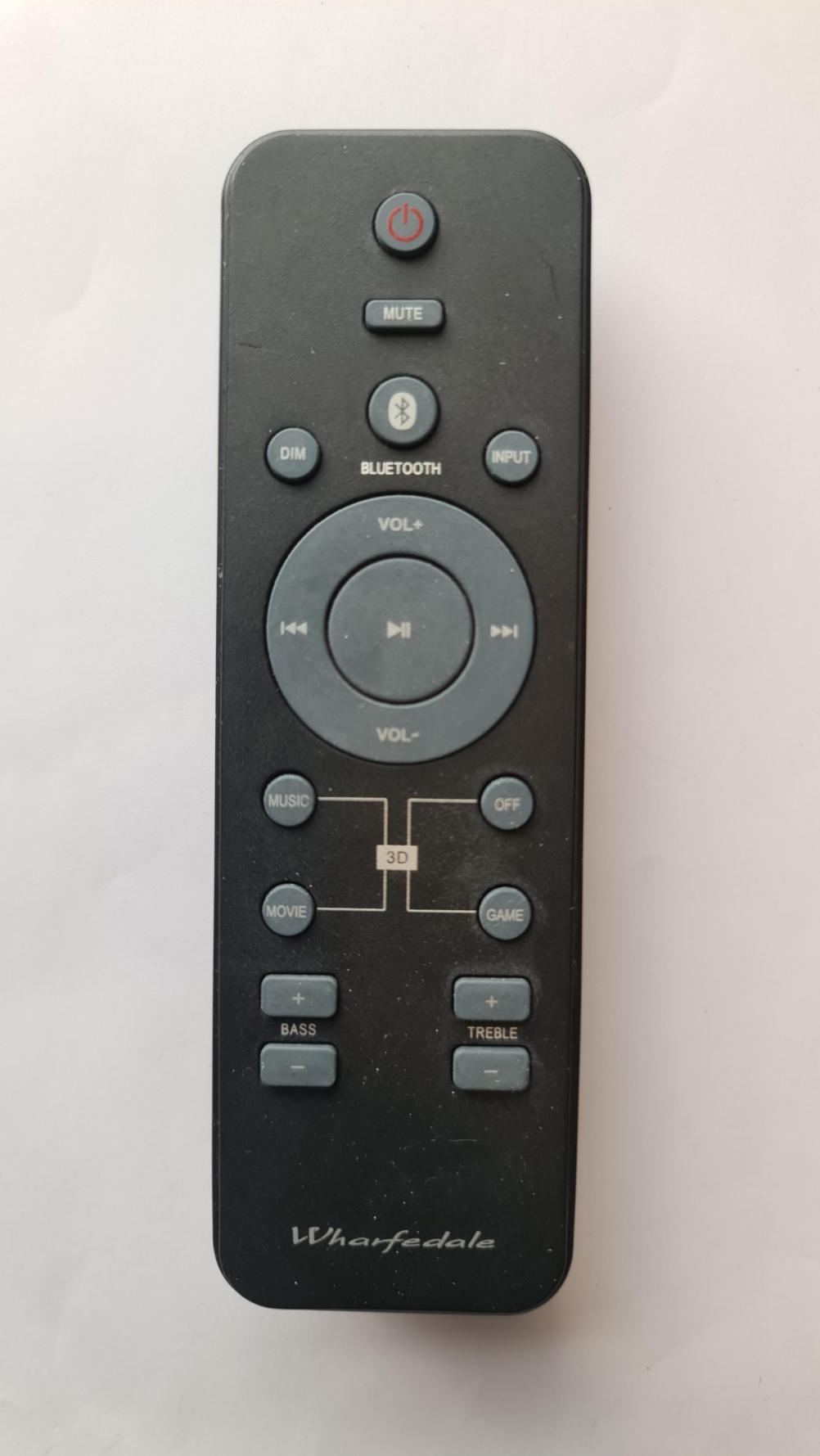 Wharfedale  Vista 100 Remote Control - Front Image