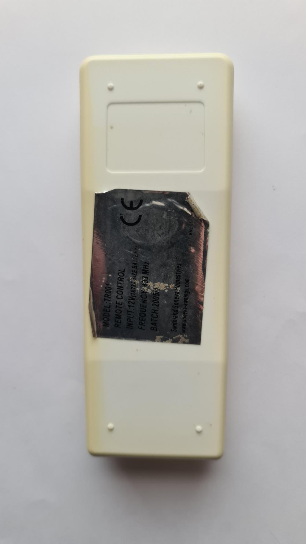 Swithland Soneva  Remote Control - Back Image