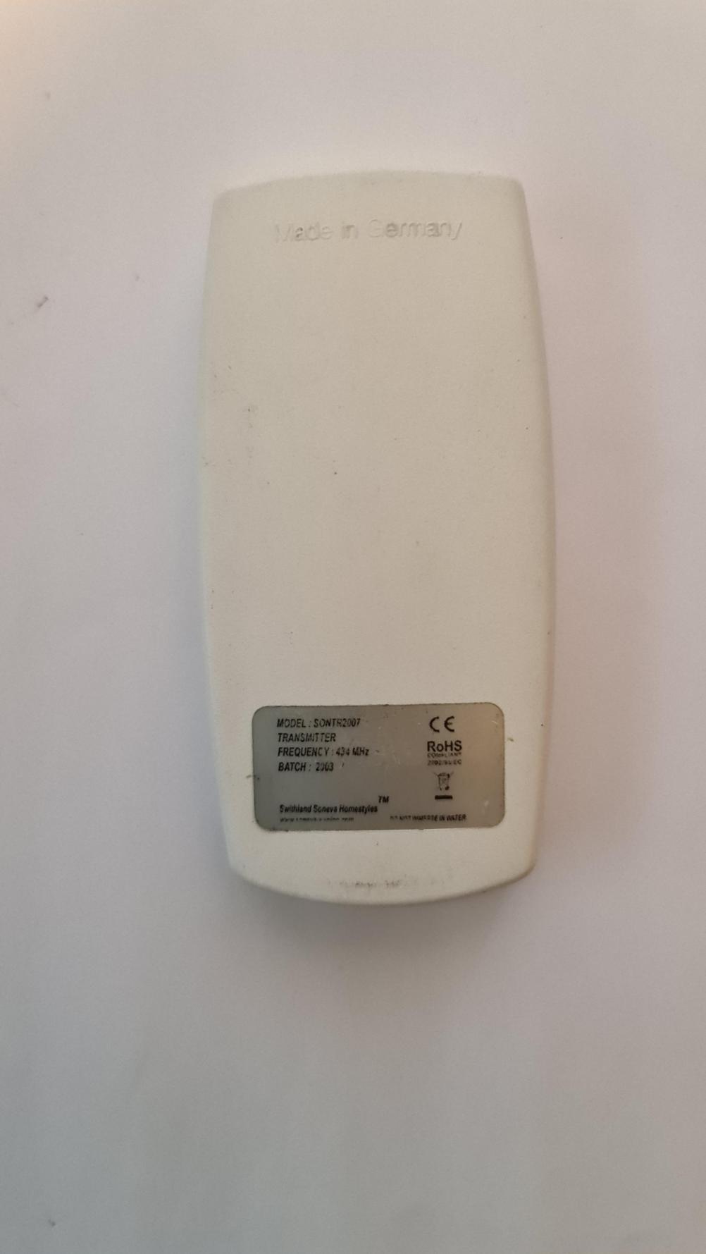 Soneva  Remote Control - Back Image