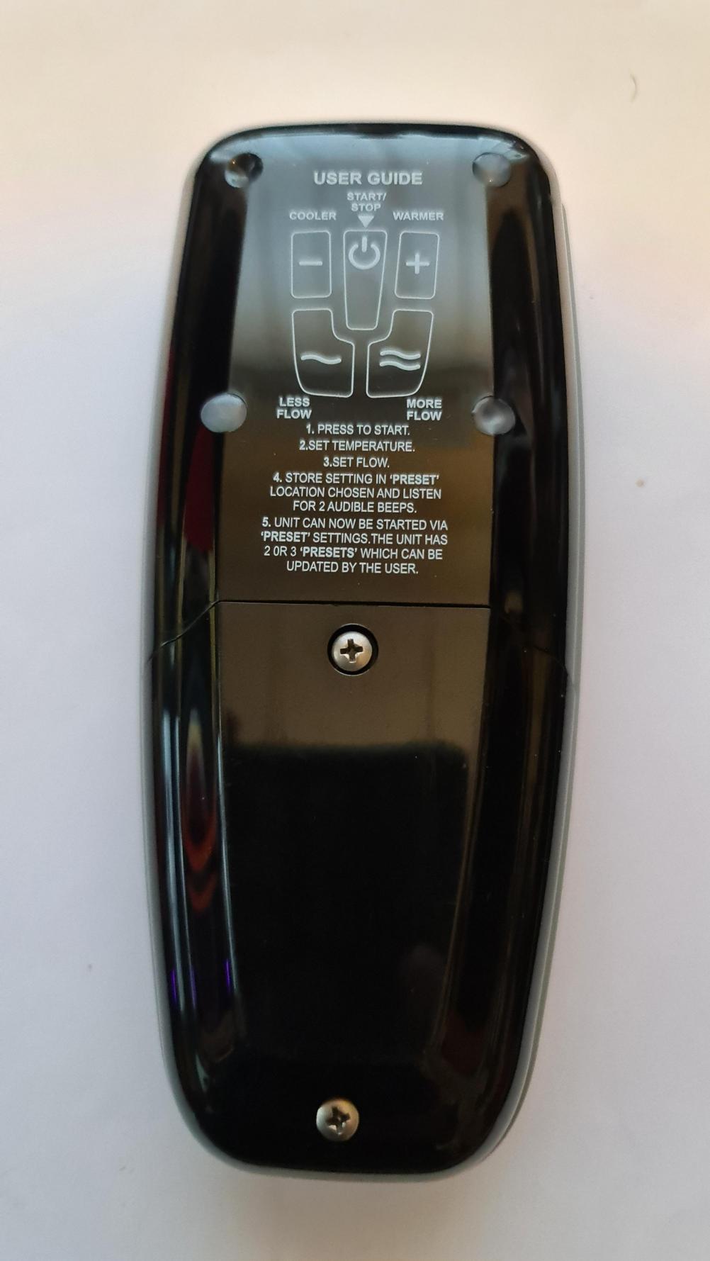 Hudson Reed  Remote Control - Back Image