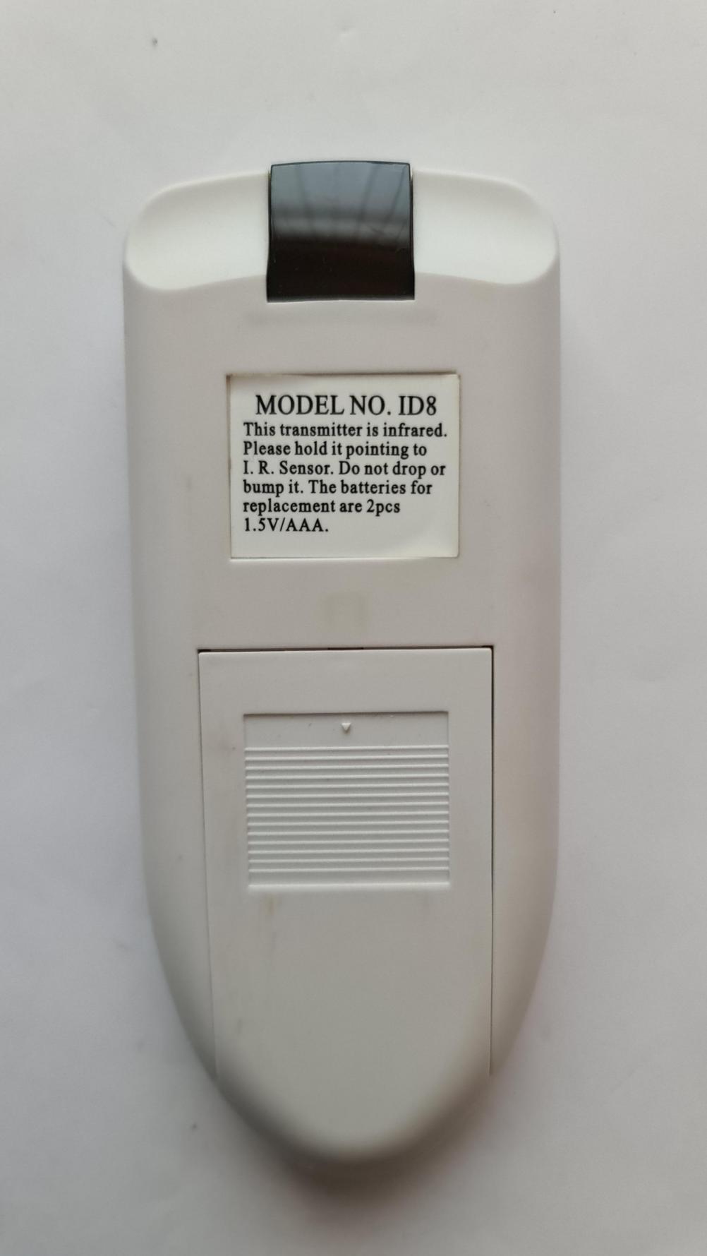 ID8  Remote Control - Back Image