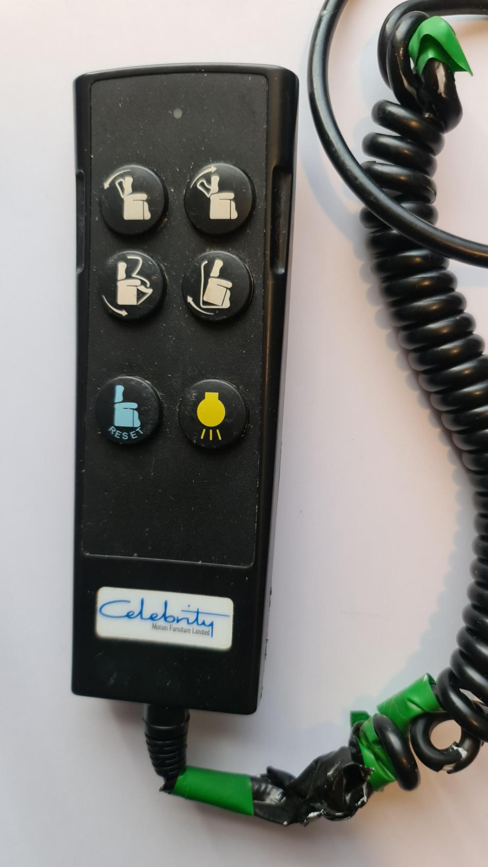 Dual motor rise/recline chair  Remote Control - Front Image