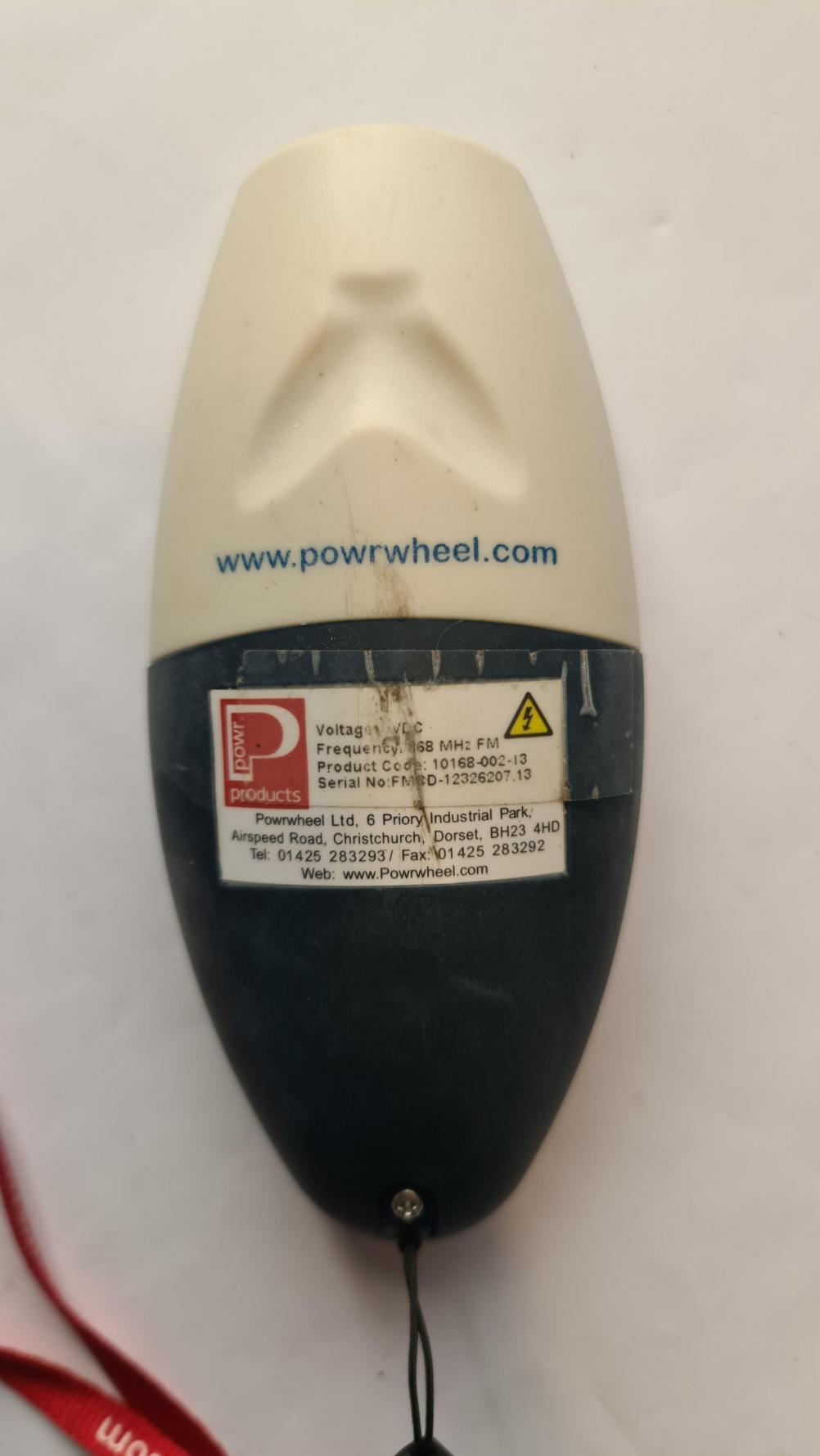 Pwrtouch Remote Control - Back Image