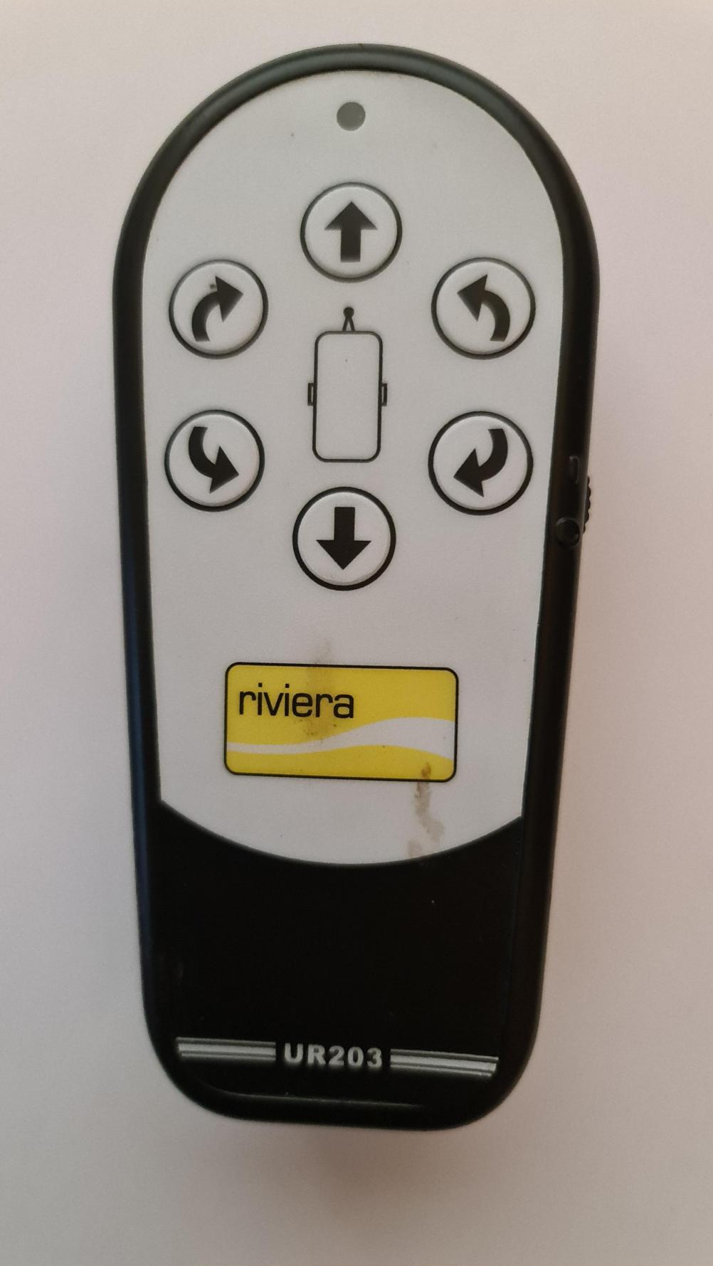 Riviera UR203 Remote Control - Front Image